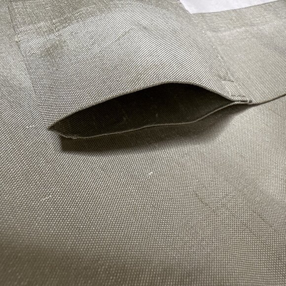 Restoration Hardware Thai Silk Sage Green Drapery Curtains 50" x 95" 2 Panels - Picture 6 of 11